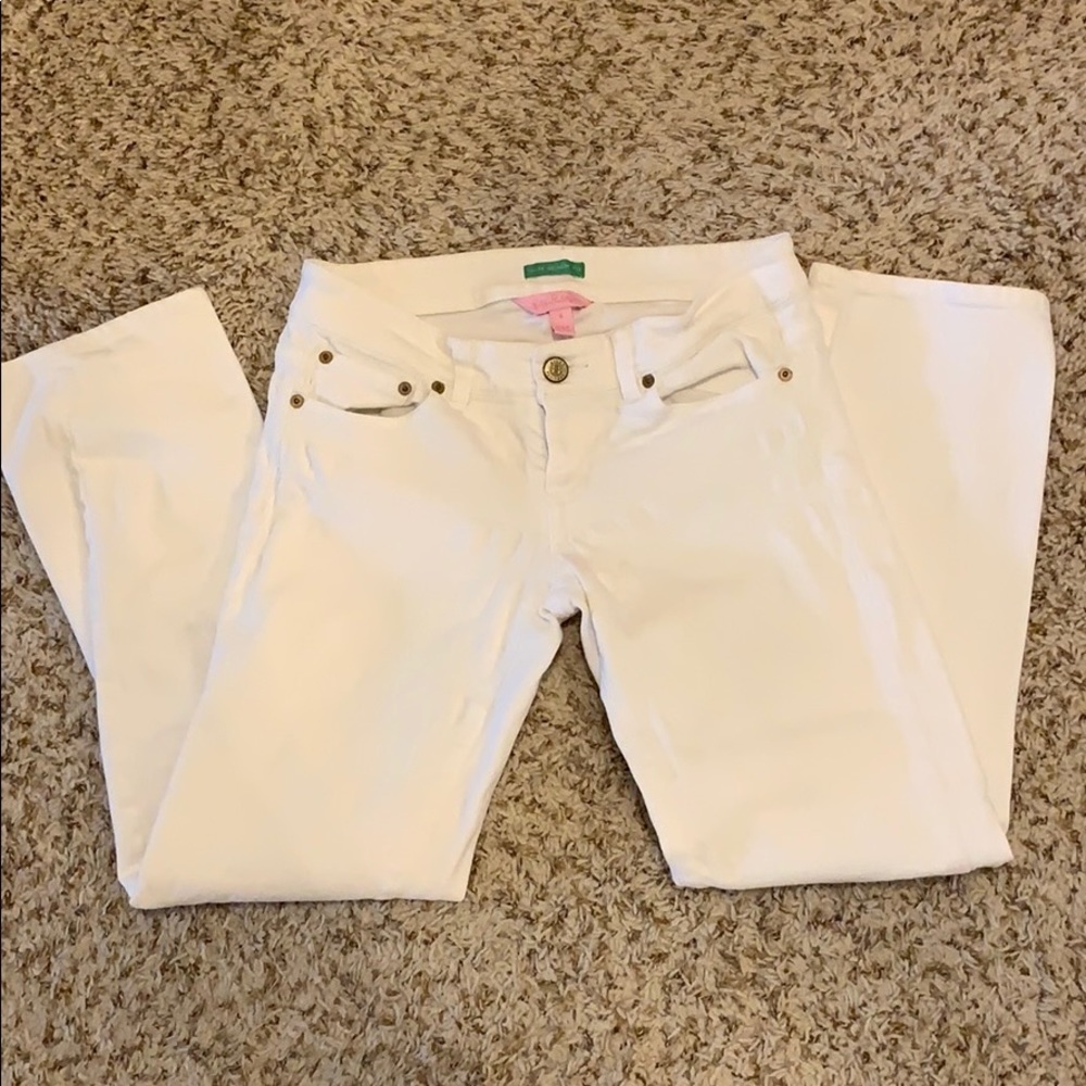 Lilly Pulitzer Palm Beach Fit White Jean